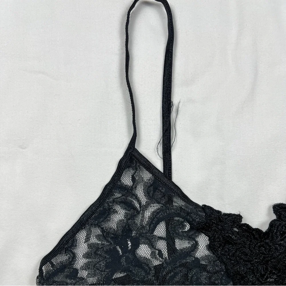 Vintage Black Lace Mini Slip Dress